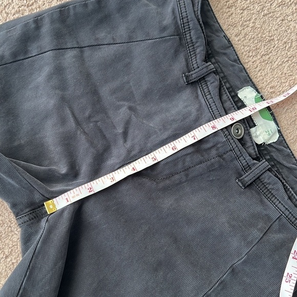 Anthropologie Dark Grey Mid Rise Button Detail Pants - Picture 8 of 9